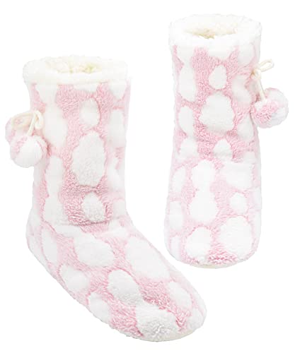 Image of Panda Bros Women's Bootie Slipper Socks, Non-Slip Gripper House Socks