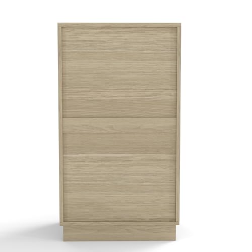 Gabinete de basura reciclaje madera 10 gal compacto miniatura 5