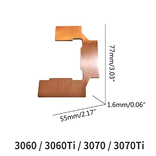 Almohadilla térmica de cobre para bajar la temperatura de tu GPU 3060ti 5