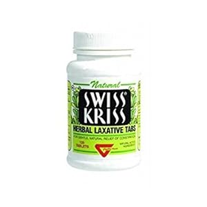 Swiss Kriss Herbal Laxative Tablets 120 ea ( Packs of 12)12