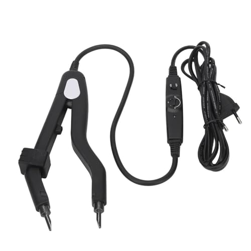 Booso Enchufe Europeo Mini Punta Calefactora Extensión de Cabello Plancha de Extensión de Cabello Temperatura Ajustable Herramienta de Unión de Queratina Plancha de