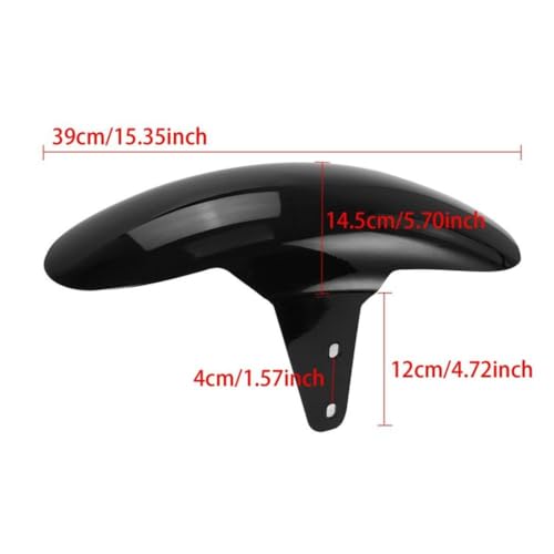 オートバイフロントフェンダーマッドガードカバープロテクター自動車オートバイ部品と互換性ソフテイル M8 ストリートボブ FXBB S 2018 2022(Medium size)