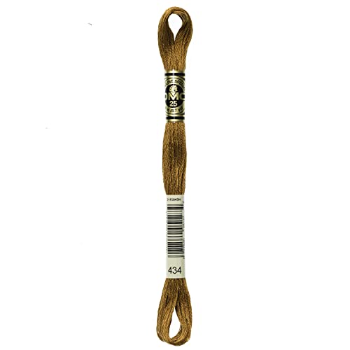 Image of DMC 6-Strand Embroidery Cotton Floss, Light Brown