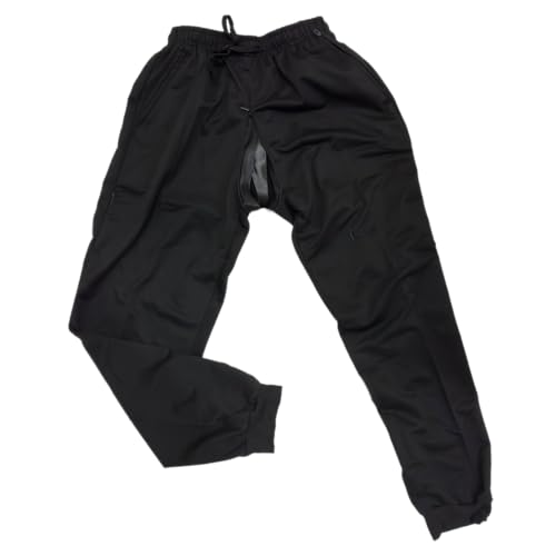 Men Invisible Zipper Open Crotch Cuffed Pants Sports Casual Plus Size Loose Trousers