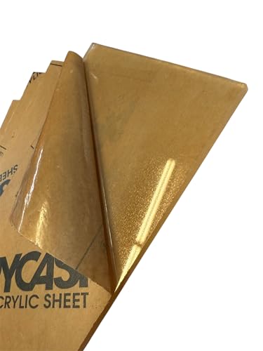Image of Acrylic Sheet, 1 /4 inch Clear Plexiglass, Cast 8 inch x 8 inchx 0.25 inch Thick (Pack of 2)
