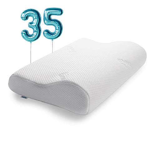 TEMPUR Original Junior Kinder-Kopfkissen, ergonomisches Nackenstützkissen für Kinder ab 8 Jahren, Memory Foam, Liegefühl fest, Jr (40 x 26 x 7/4 cm)