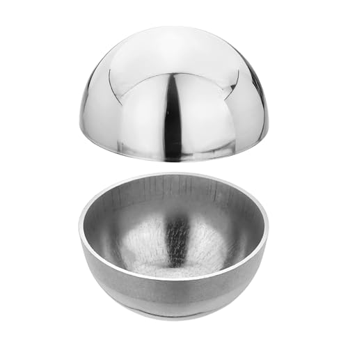 QUARKZMAN 2Pcs Demi-Sphères Creuses en Acier Inoxydable, 49mm(1.93