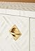 Handmade Optical White Inlay Geometry Media Console For Home Décor Purpose