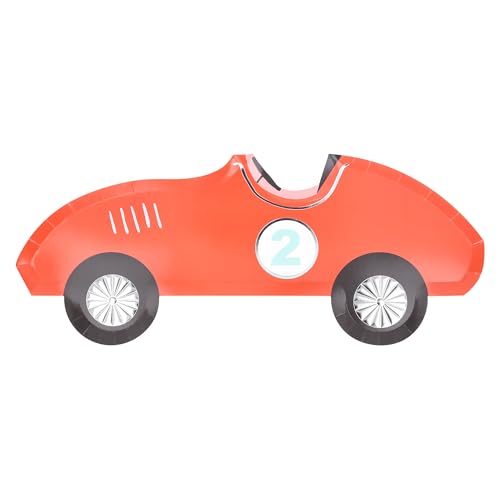 Meri Meri Disposable Birthday Party Plates, Pack of 8 Fun Shaped Disposable Plates for Party, Kid’s Birthday Paper Plates