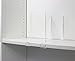Pack of 2 Clear Acrylic Shelf Dividers for Closets. Closet Shelf Separators, Closet Organizers, Wood Shelves, Base Kitchen Cabinets, and Libraries.