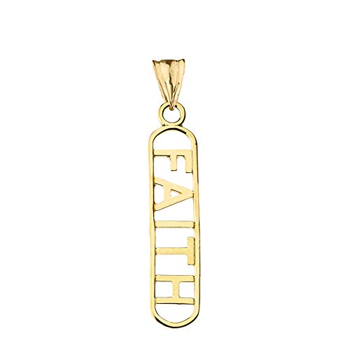 Pendentif en or jaune 10 carats, le bijou religieux du quotidien