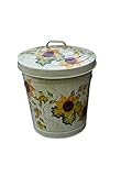 10 Gallon Hand Painted Decorative Trash Can Garbage Can