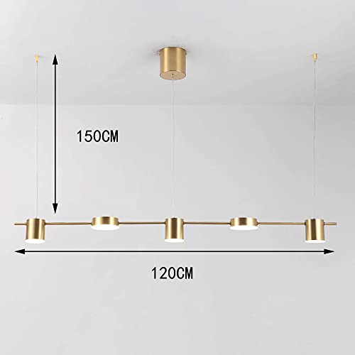 Lustre LED moderne à 5 têtes avec diffuseur acrylique antireflet - 5