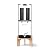 FACHIOO Gravity-Fed Water Filter System, 2.25G Glass Countertop System with 2 Black Purification Filter, Metal Spigot and Stand, NSF/ANSI 42 Certification, Reduces up to 99% of Chlorine