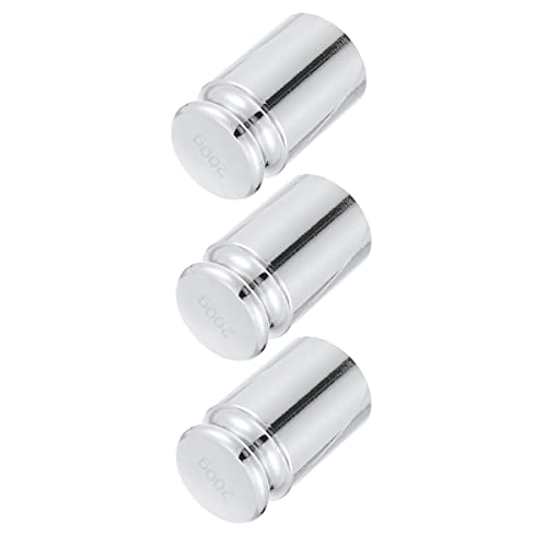 GLEAVI 3pcs Precision Calibration Weights for Scale Balance Tools Plated Lab Weighing Tool for Educational and Laboratory Use Accurate Measurements