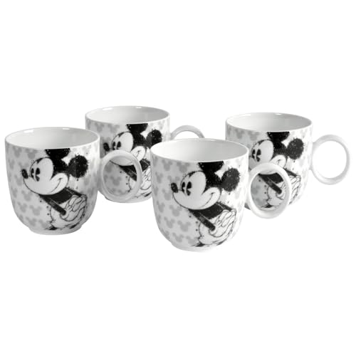 Fyrklövern Disney Micky Maus Tassen – 4er-Pack 32 cl | Hochwertige...