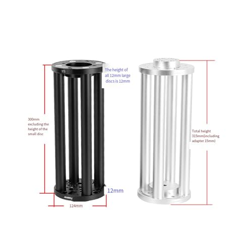 Columna de extensión de aleación de aluminio resistente para trípode EQ5 3