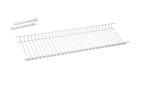 Sauvic Escurrevasos Armario plastificado 85 cm, Color Blanco, 85 x 22 x 4,5 cm