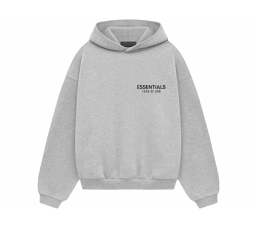 Dream Ethix LLC KIDS Essentials Pullover Cotton Blend Hoodie (US Age 12 Years Light Heather Grey 24)