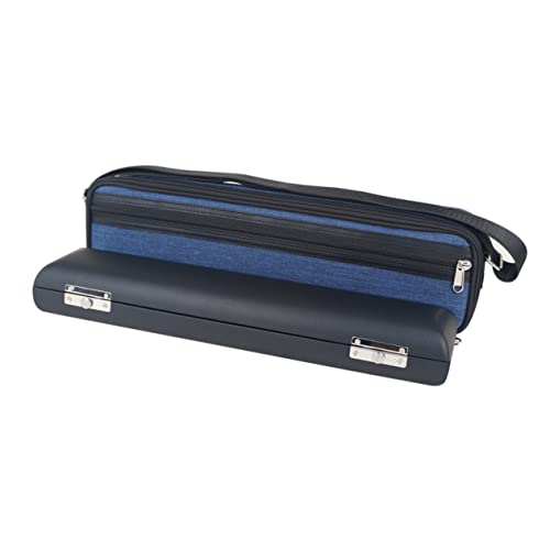 Toyvian 1 PC 16 17 Portable Flute Bag Thickened Oxford Cloth Flute Container for Easy Carrying Stylish Design Blue Black for Outdoor Performances and Storage
