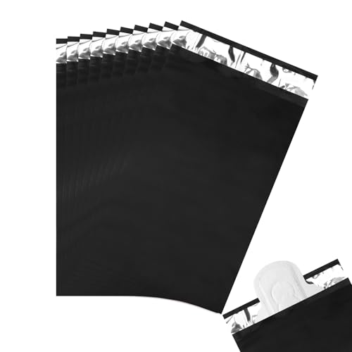 Image of 100 Pcs Sanitary Napkin Disposal Bags, Feminine Hygiene Period Bags for Tampons & Pads, Period Disposal for Teen Girls, Odor Blocker, Leak-Proof Sanitary Storage for Menstrual Products, Black