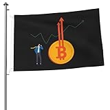 The Concept Of Bitcoin Btc Price Soaring To New Highs Flags 2x3 Ft Outdoor Banner Double-Sided For Lawn Patio Decorations Indoor Wall Decor