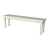 International Concepts Farmhouse Bench, Unfinished International Concepts Farmhouse Bench, Unfinished