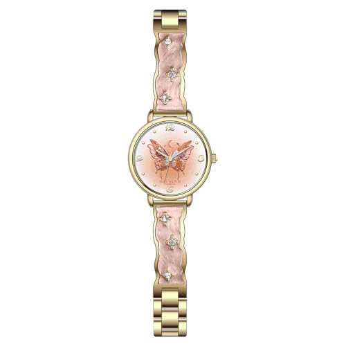 Montre à quartz analogique CARLIEN pour femme avec cadran rond élégant