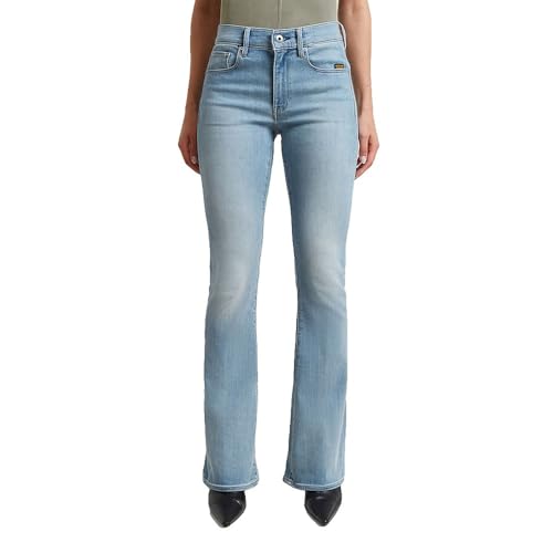 Jeans G-Star 3301 Flare bootcut en denim bleu pour femme
