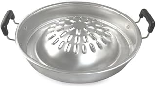 [Mookata Camp] 軽量 ムーガタ鍋 30cm (穴あり) アルミ ムーカタ 焼肉＆鍋 よくばり二刀流 タイ式焼肉 ムーガタ Mookata キャンプ飯