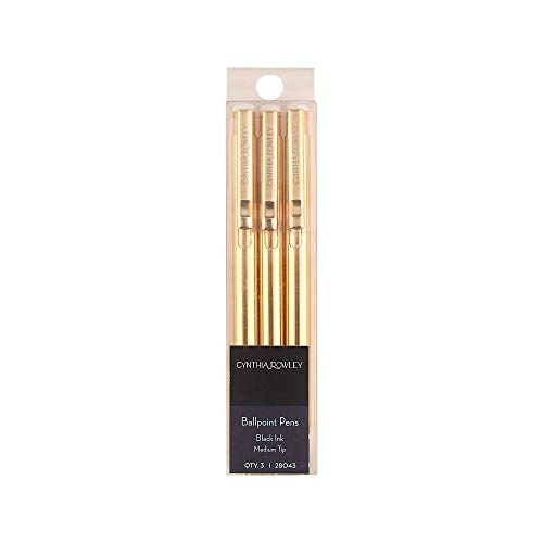 Cynthia Rowley 1548521 Cynthia Rowley Ballpoint Retractable Pens 3Pk