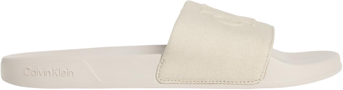 Calvin Klein Men's Ess Slide Hf Monogram Cv HM0HM02109 Slides, GREY (Oatmeal), 7