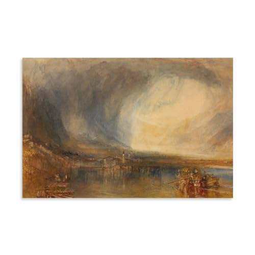 Lienzo Turner Flüelen de 40 x 60 cm para inspirar paz y luz en tu decoración del hogar