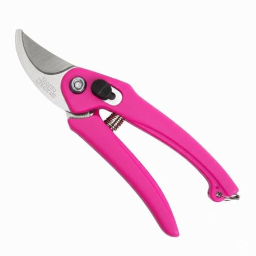 Image of Hand Pruner Cutter - 1 Piece (Pink Colour) | Heavy Duty Gardening Tools Grass Cutter, Plant Cutter for Home Garden, Wood Branch Trimmer, Garden Tools Accessories (Steel Blades, Assorted)