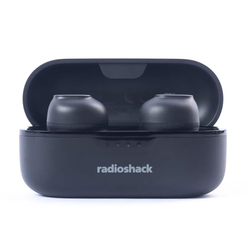 RadioShack High Performance Wireless Headphones, Active Noise Cancelling Earbuds, IPX5 Water Resistant Bluetooth Headphones with 400MAH Battery