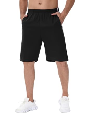 Men's Basketball Shorts with Pockets Athletic Running Shorts Workout Training Gym Shorts3