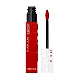Maybelline New York Tinta Labbra a Lunga Durata, Effetto Matte e Colore Intenso, Tenuta fino a 16 Ore, No Transfer e Senza Sbavature, SuperStay Matte Ink, Tonalità: Exhilarator (340), 5 ml