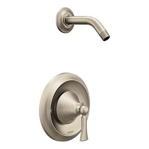 Wynford T4502NHBN Posi-Temp Shower Trim Kit, Valve Required, Showerhead Sold Separately, Brushed Nickel