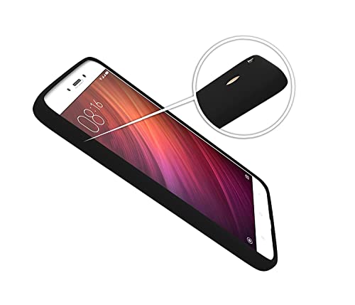 Image of Mobile Back Cover Case for Redmi Y1 (Silicone Case|CameraProtection|Black SC1510)