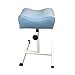 Pedicure podnóżek na paznokcie, miękki wygodny fotel do pedicure regulowana wysokość 46 cm - 65 cm, przenośny stołek do manicure do salonu spa tatuaż (kolor: jasnoniebieski)