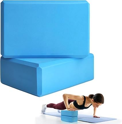 Yoga Block Bricks - Support for Poses & Meditation Set of 2 For Men Women Foaming Pilates Fitness Stretching Aid, Balance, Health, Sports, Gym Exercise (Multicolor)-picture-23