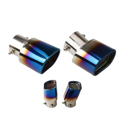 Embout d'échappement carré 63mm universel en acier inoxydable pour voiture