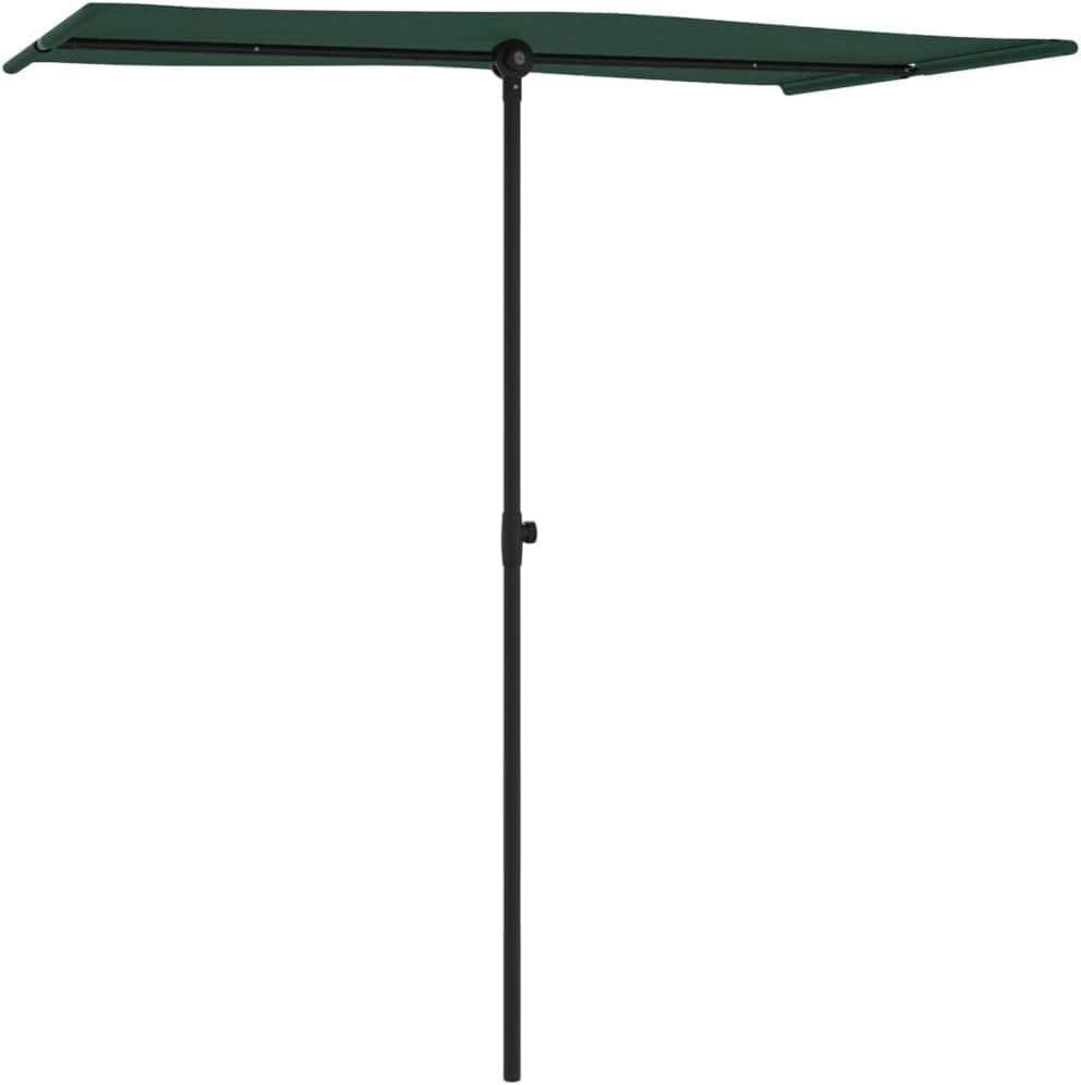 vidaXL Garden Parasol with Aluminum Pole Patio Sun Shelter Sunshade Umbrella