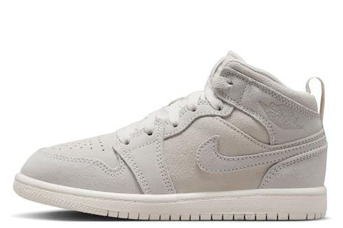 Jordan 1 Mid SE Craft Little Kids' Shoes (FN7494-100, Pale Ivory/Legend Light Brown/Sail) Size 13