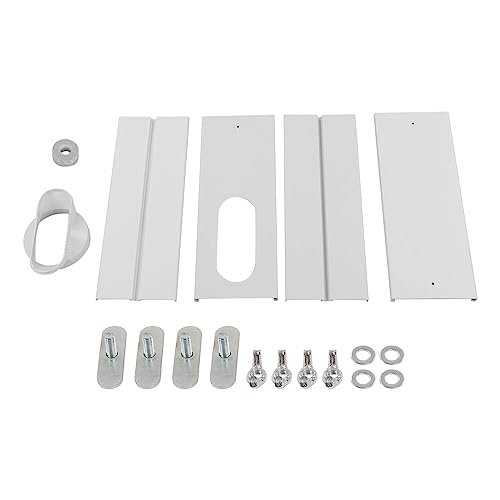 KENANLAN Klimaanlage Fensterabdichtung Set,Rolladen Abluftschlauch Adapter, Fenster Ersatzteil, Fensterdurchführung, Schlauchadapter