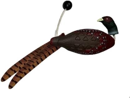 HuntEmUp Ringneck Pheasant Dummy Rooster and Whstle Hunting Dog Training Bundle - Orange - Bumper Dummy Pheasant Hunting Package for All Upland Sporting Dog Breeds