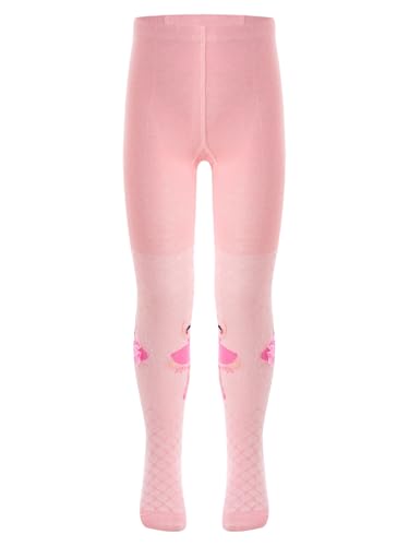 JEATHA Kids Girls Leggings Cute Ballerina Jacquard Tights Footed Pantyhose for Ballet Dance Performance