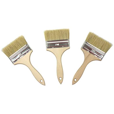 Paint Brushes Set of 3 Size: 4" (102mm) Cover
