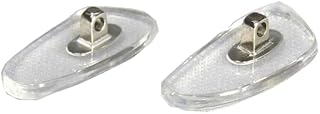 【Nose Pad】 鼻パット いつも清潔 『ニュクレル』を使用した 安心、安全のパットです 中央金具色 シルバー 中サイズと小サイズをお選び頂けます。 (中央金具 シルバー 【中】 17×8)