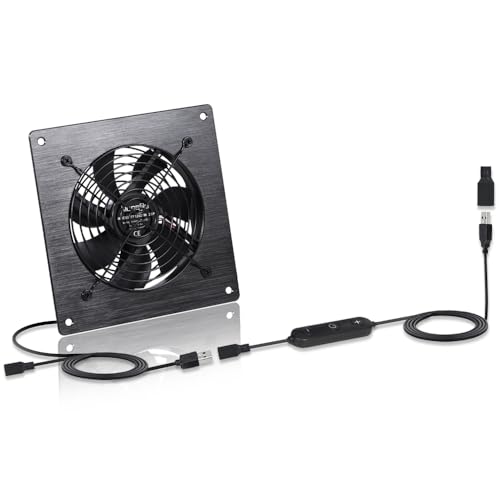 xiaoqijia 6 Waterproof USB Cabinet Fan with Speed Control